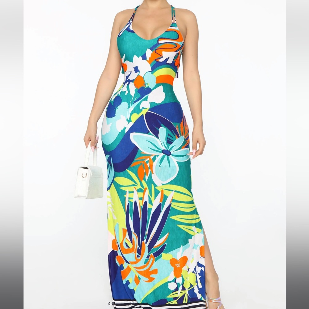 Multicolor maxi dress